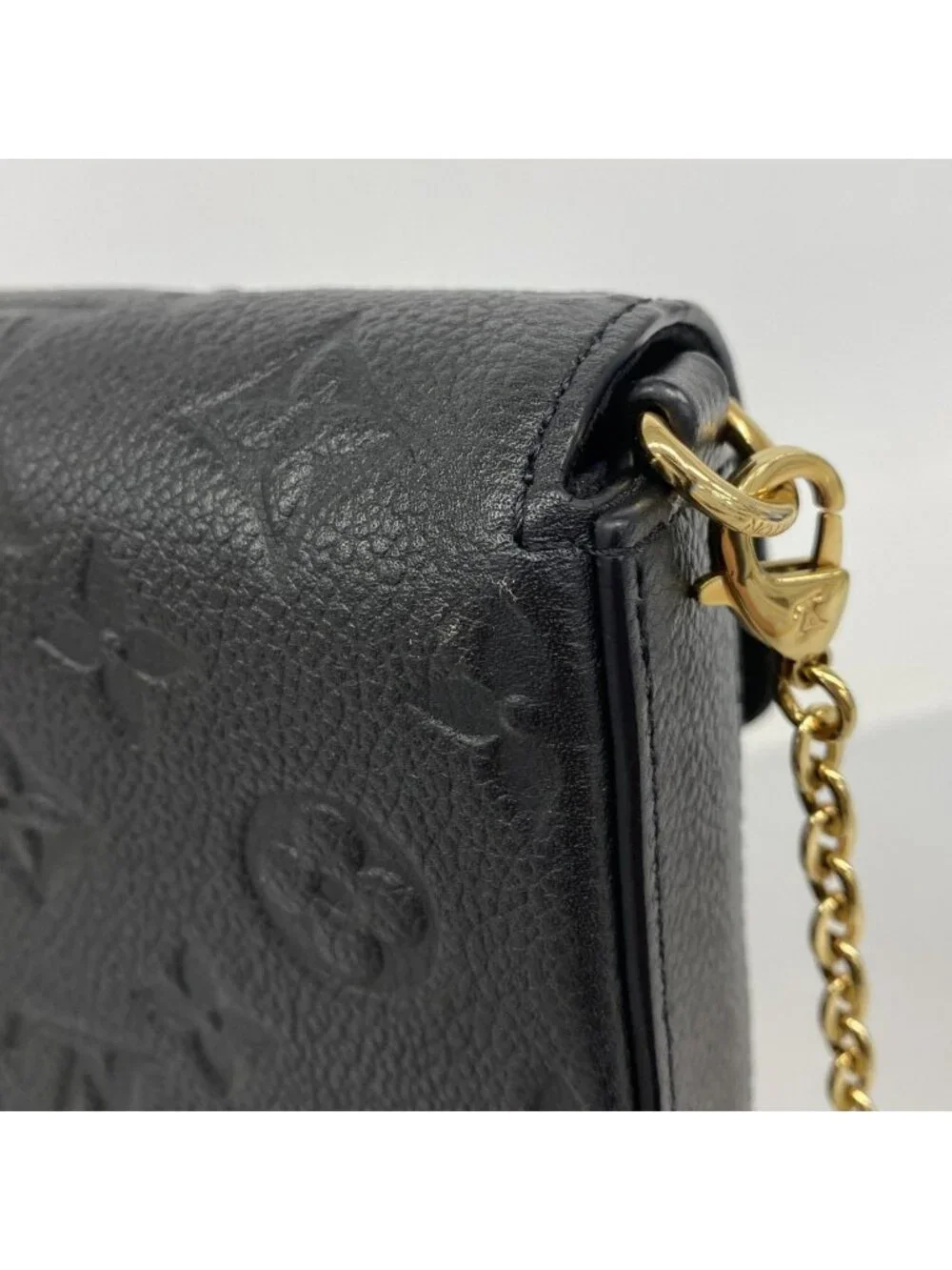 Louis Vuitton Shoulder Wallet Monogram Empreinte Pochette Felicity Noir
